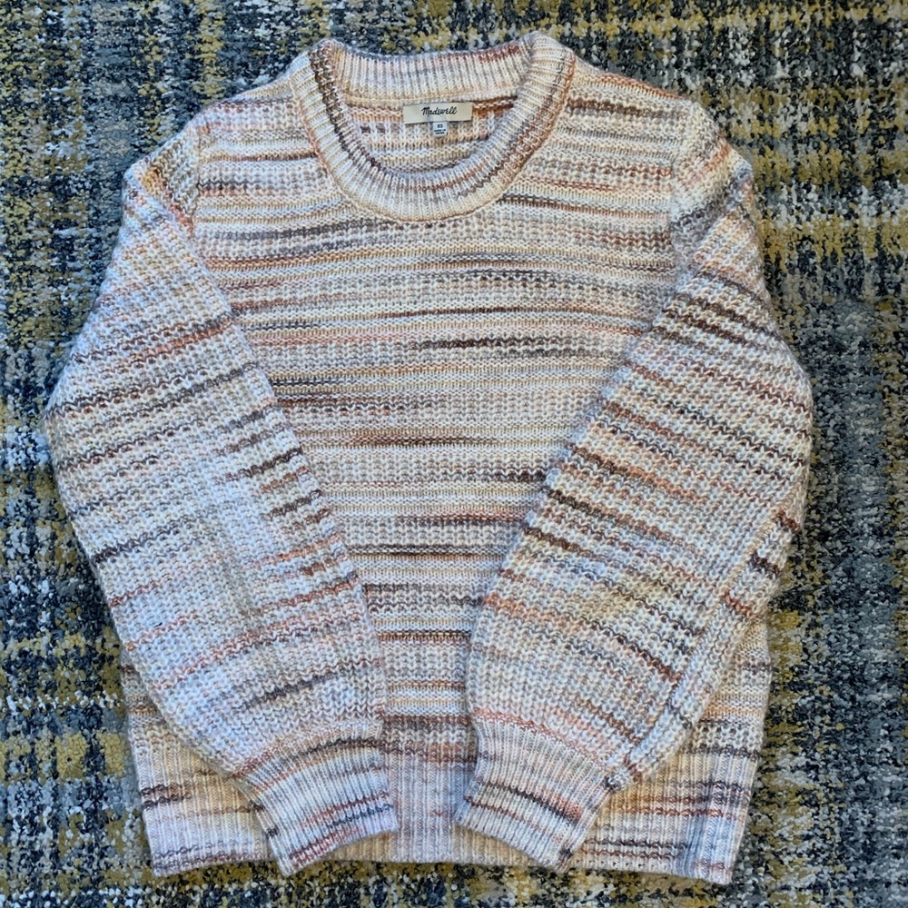 Madewell multi-pink knit sweater